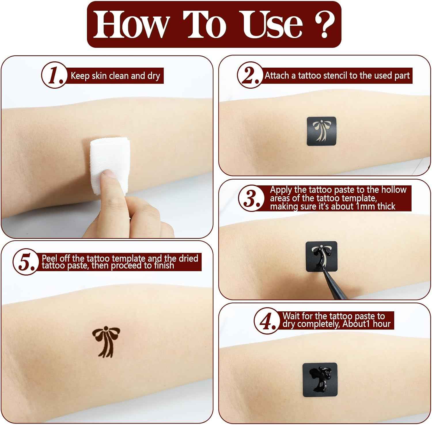 Henna Tattoo Stencils Kit 18 Sheets,Henna Stencils for Hands Temporary Tattoo Stickers for Women and Girls Face Paint Body Art